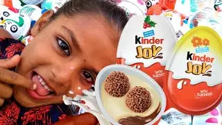 100 Yummy Kinder Surprise Egg Toys Opening - A Lot Of Kinder Joy Chocolate ASMR || part- 10