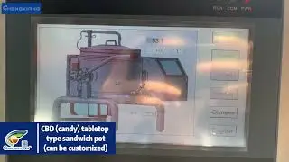 CBD candy tabletop type sandwich pot#machine #factory #manufacturer #cbdcandy #tabletop #automation