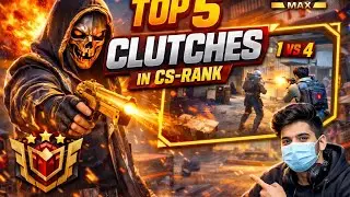 Top 5 clutches in CS-RANK by ME | #supportmychannel #garena #freefire 