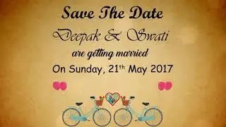 Save The Date Motion Graphics Video