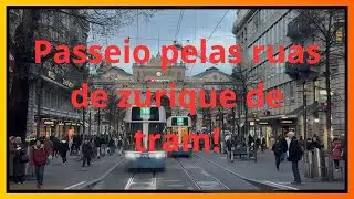 Прогулка по улицам Цюриха на трамвае.