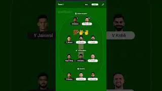My11circle mega contest team for RAJ vs BLR. #my11circle #dream11#ipl2025  #akashvani #shorts.