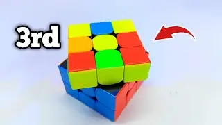 Решение третьего слоя кубика Рубика @FatinIsrakSeyam
