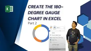 How to Create the 180-degree Gauge Chart in Excel - Part 2