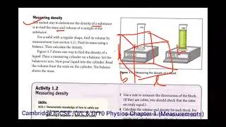 Quick Revision of Cambridge IGCSE PHYSICS CHAPTER-1 ( Measurements-II)