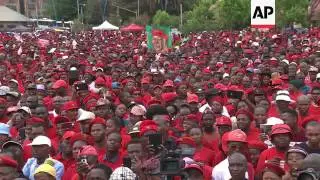 EFF party supporters rally in Johannesburg