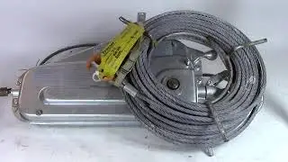 NCauctions.com - Auctioned Griphoist Tu17 With 1/4 100ft Cable Grip Hoist TU-17 1500 lb