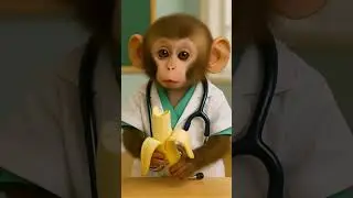 Cutest Baby Monkey Doctor Ever 🍌🩺 | You&rsquo;ll Melt!&rdquo;