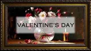 Romantic Art Gallery for Valentine's Day 2026 💕✨ Gold Frame Art TV (2 Hours) Luxury Ambience