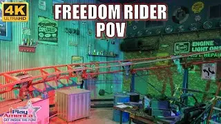 Freedom Rider POV (4K 60FPS), iPlay America SBF Visa Spinning Coaster | Non-Copyright
