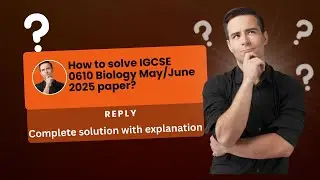 IGCSE Biology (0610) - 0610/11/M/J/25 | May/June 2025 Paper 11 (CORE)  #igcse #biology #0610 #olevel