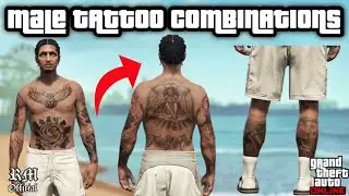 *UPDATED* My NEW Male Tattoo Combinations On GTA 5 Online | Tutorial (2024)