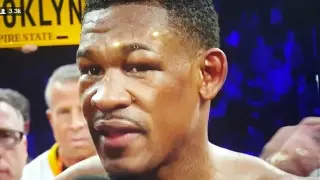 DANNY JACOBS IMMEDIATE REACTION TO GOLOVKIN DECISION (POST FIGHT INTERVIEW)