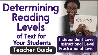Determining Reading Levels of Text for Your Students | Teacher Guide #sollyinfusion