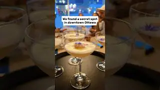 🤫Secret restaurant bar hidden in hotel downtown Ottawa #ottawaeats #shorts