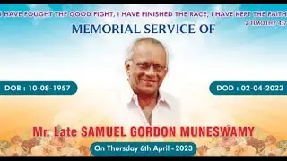 Samuel Gordon's Memorial Service