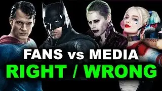 Justice League 2017, Wonder Woman, Suicide Squad, Batman v Superman FANS vs CRITICS