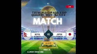 Nepal vs Japan | T20 World Cup Qualifier 2025 🏏🔥 Match 8 Highlights