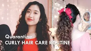 QUARANTINE CURLY HAIR ROUTINE (Philippines) | Anna Escobia