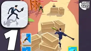 AGENT ACTION Gameplay Walkthrough Part 1 - Missions 1-5 (iOS Android)