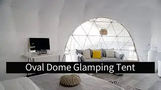 Moxuanju Glamping Tent - Oval Dome Glamping Tent | Unique Dome Tent | Luxury Glamping Dome Hotel