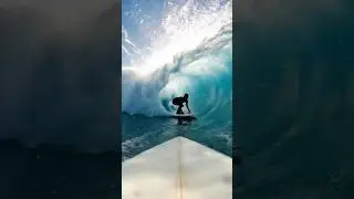 Surfing INSIDE the Barrel: The Ultimate Rush #BarrelRide #Surfing #UltimateRush #ActionSports