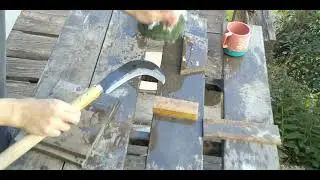 鎌砥石を使って簡単に登鎌（鉈鎌）を研ぐ方法