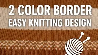 2 Colour Rib Border Knitting Design On knitting Machine Tutorial #crochet  #foryou 