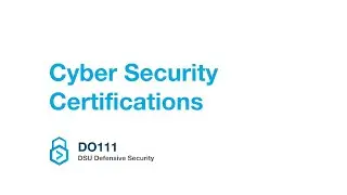(DO111) Cyber Security Certifications