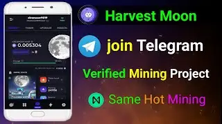 Harvest Moon Mining  Online Telegram Theke Taka || Wallet Setup And Token Claim Harvest Moon