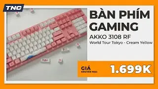 B&agrave;n ph&iacute;m cơ AKKO 3108 RF World Tour Tokyo (AKKO sw v3 - Cream Yellow)