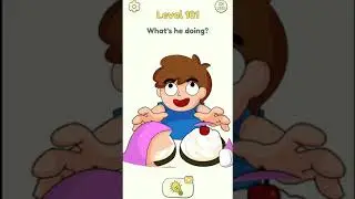 Delete One Part Eraser Puzzle level 101 / What's he doing