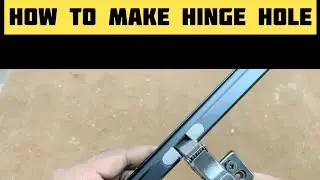 How to make hinges hole 25mm wardrobe door 