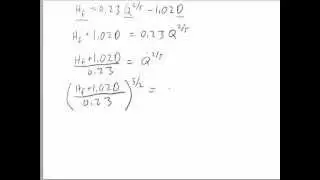 Rearranging flame height equation for HRR