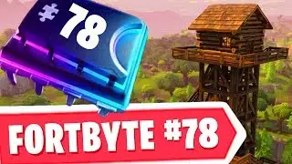 Fortbyte 78 Location | Found within a Ranger Tower Overloocking a Drained Lake | Fortnite Number 78
