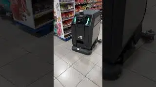 Cleaning Robot in Supermarket - CENOBOTS L50 Scrubber Robot