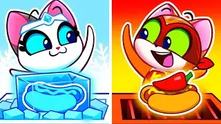 Hot VS Cold Superhero | Dress-up Pretend Play | Opposites Day | Useful Stories for Kids