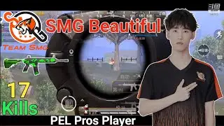 SMG Beautiful Chinese Pros always on Next Level😱| SMG Beautiful 1V4 Gameplay | SMG Pubg | 17 Kills