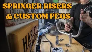Custom Foot Pegs & Springer Riser Studs for a 2002 Sportster Chopper Build 🔥 | DIY