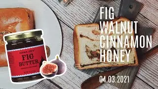 |Home Baking| Delicious Fig & Honey Cinnamon Bread, Recipe, Using Trader Joe's Fig Butter.