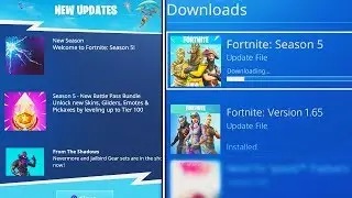 *NEW* SEASON 5 Download UPDATE in Fortnite: Battle Royale! - NEW SEASON 5 PATCH NOTES v5.0 UPDATE!