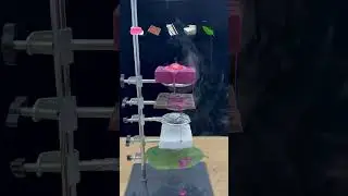 1000℃ Hot Metal Ball VS Soap + Chocolate + Aluminum Foil + Foam + Leaves