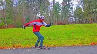 Skating roller ski drills without poles