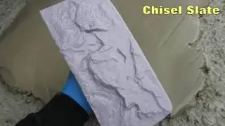Chiseled Slate Texture Trowel for Decorative Concrete
