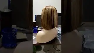 4X4 P4/27 Highlight color human hair bob wig