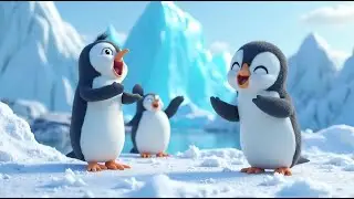 7 Little Penguins Slide Slide &ndash; Ice Dance! | Fun Penguin Song for Kids | Winter Nursery Rhyme