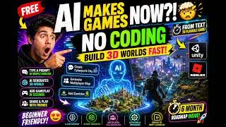 Build Your First AI Game in 2026 (No Coding Required) | Unity vs Roblox vs AI Browser Engines