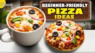 2 Easy Homemade Pizza Recipes | Quick Mug Pizza & Mini Pan Pizza Without Oven | Pizza for beginners