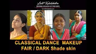 CLASSICAL DANCE  MAKEUP-( FAIR / DARK) Shade skin- Demonstration by S.Kovai Mahesh