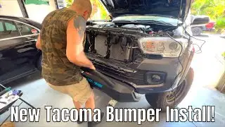 Установка бампера Body Armor Hiline на Toyota Tacoma